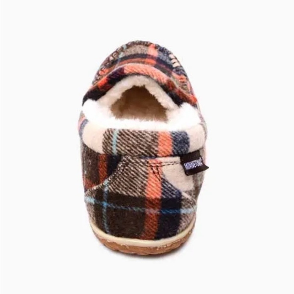 Minnetonka Fleece Lined Plaid Moccasins - Autumn Plaid - Picture 4 of 9